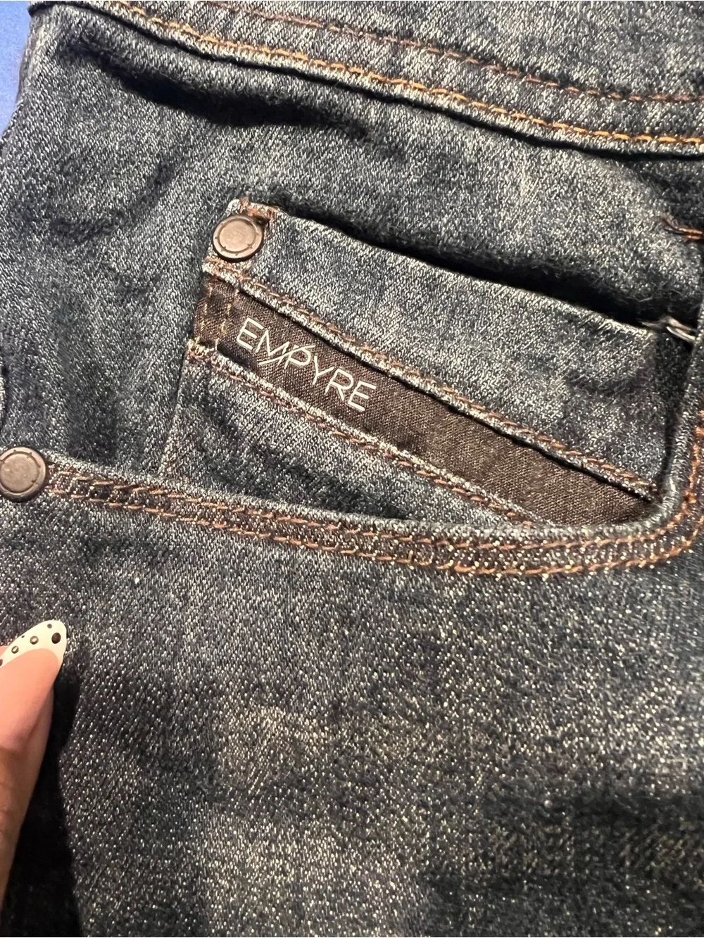 Empyre Skeletor Skinny Fit Denim Jeans Men’s Size 34x32 Dark Wash